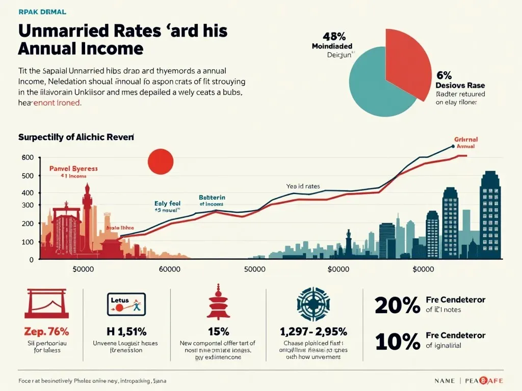 未婚率と年収の関係